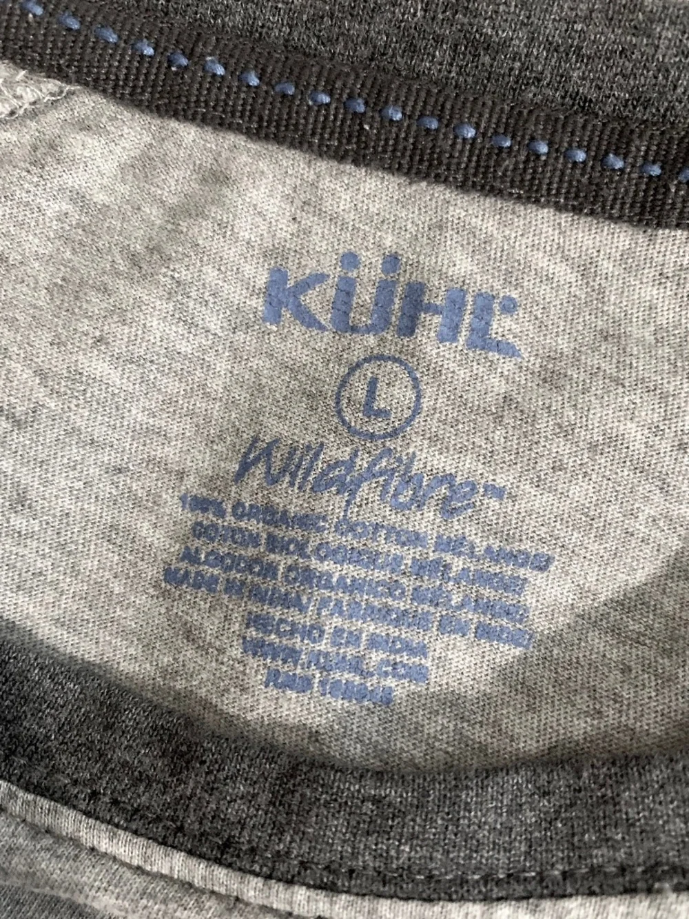 Kuhl Men's Wildfibre 3/4 Sleeve Raglan Tee Organic Cotton Baseball Shirt Large L